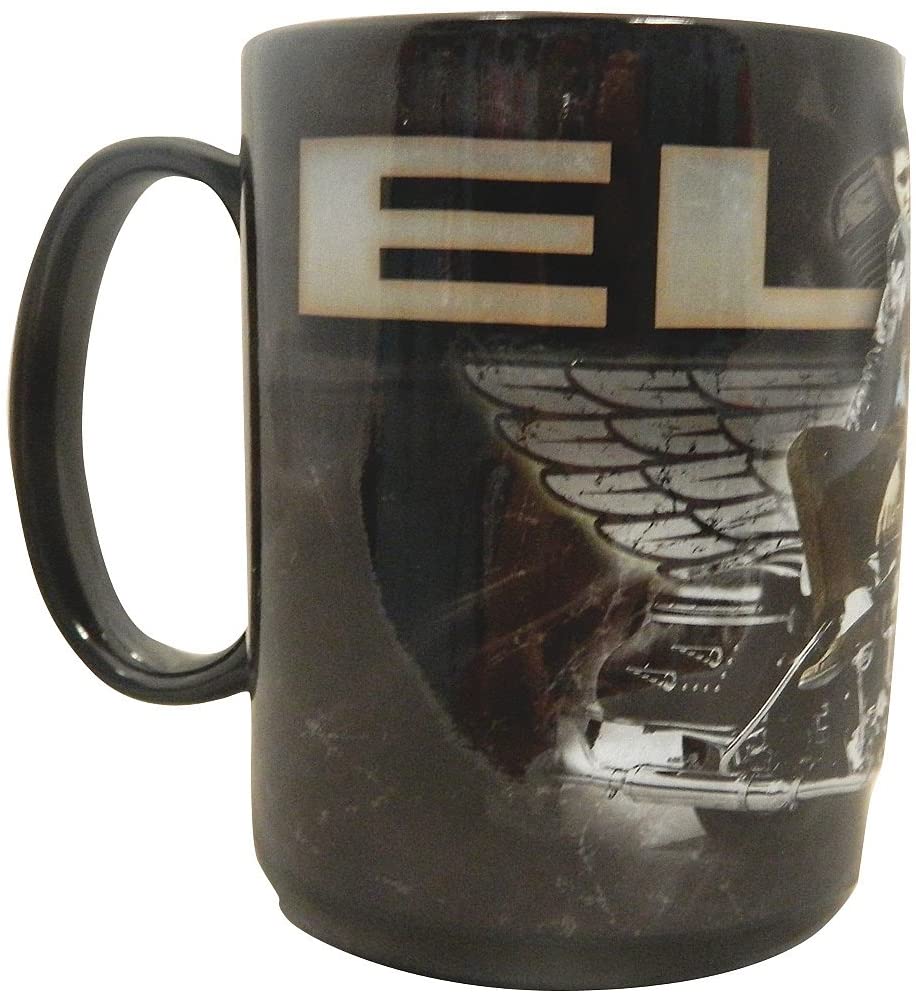 Elvis Presley Embossed Mug With Motorcycle