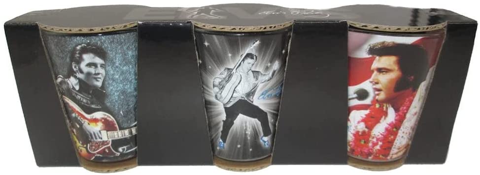 Elvis Shot Glass Set of Three